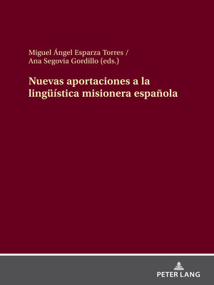 cover image of Nuevas aportaciones a la lingueística misionera española